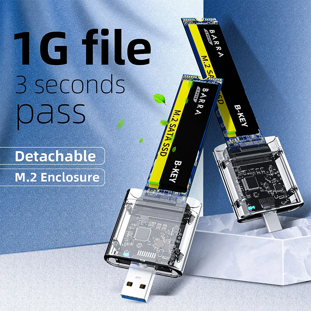 M2 Ssd Case Sata Chassis M.2 A Usb 3.0 Ssd Adattatore Custodia Ssd Ad Alta Velocità Per Sata M.2 Ngff Ssd 2242 2260 2280 Adattatore Per Scheda