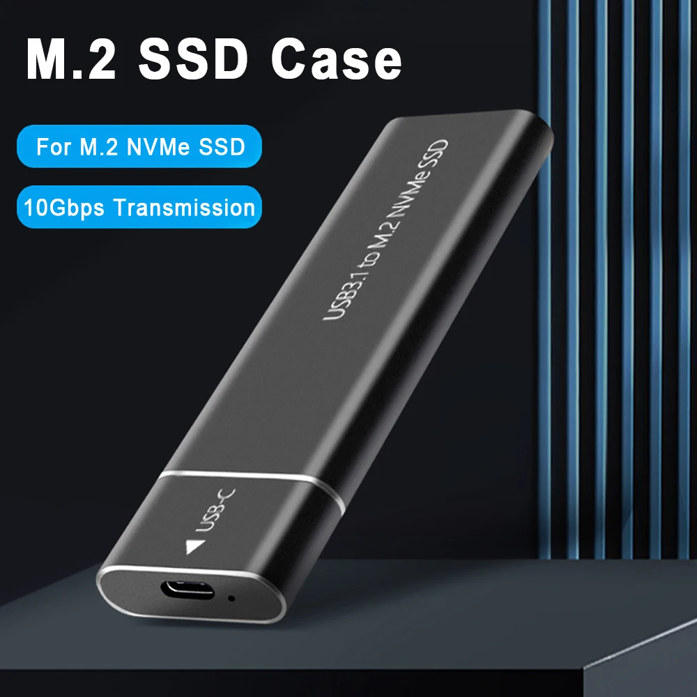 M2 Ssd Case Nvme M2 Enclosure Nvme 10Gbps Pcie Ssd Box M.2 A Usb Type C 3.1 Adattatore Ssd Per Nvme Pcie Ngff Sata Ssd Disk Box