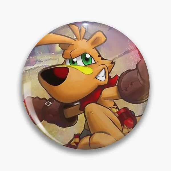 Ty The Tasmanian Tiger 2 Bush Rescue Soft Button Pin Decor Collar Gift Women Creative Funny Jewelry Clothes Spilla Metal Badge