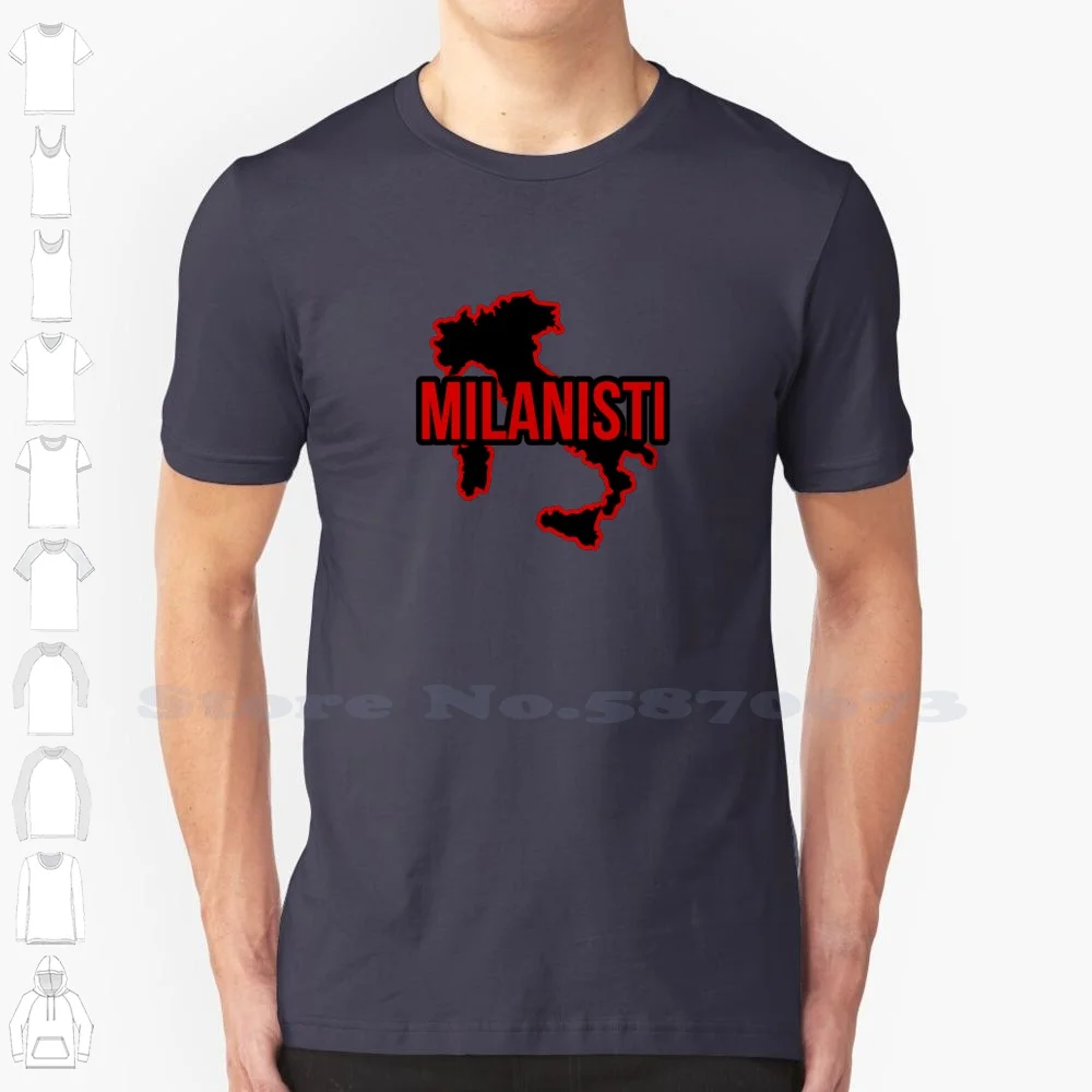 Milanisti Cool Design Trendy T-Shirt Tee Milanisi Milanista Milano Milan Club Football Italia Interisti Rossoneri