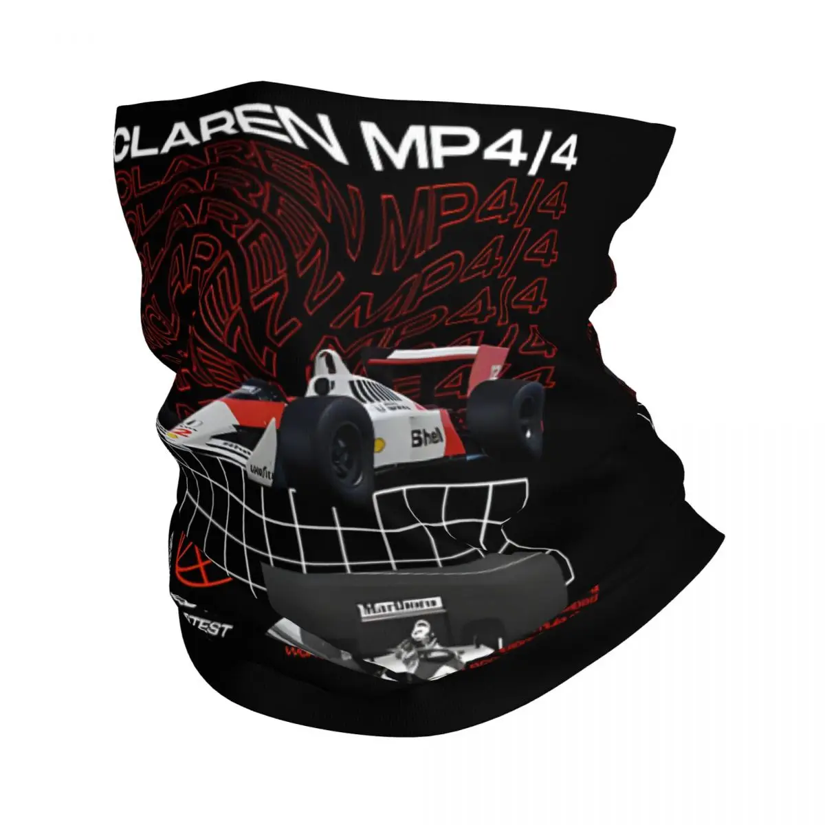 Mclaren Mp4 4 Bandana Scaldacollo Stampato Moto Club Lewis Hamilton Sciarpa Viso Escursionismo Unisex Adulto Inverno