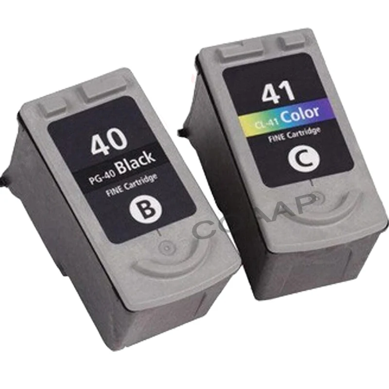 Inchiostro Riciclato Pg-40 Cl-41 Cartuccia Pg40 Cl41 Per Stampante Canon Pixma Ip1200 Ip1300 Ip1600 Ip1800 1900 Mp160 Mp140 Mx300 Mx310