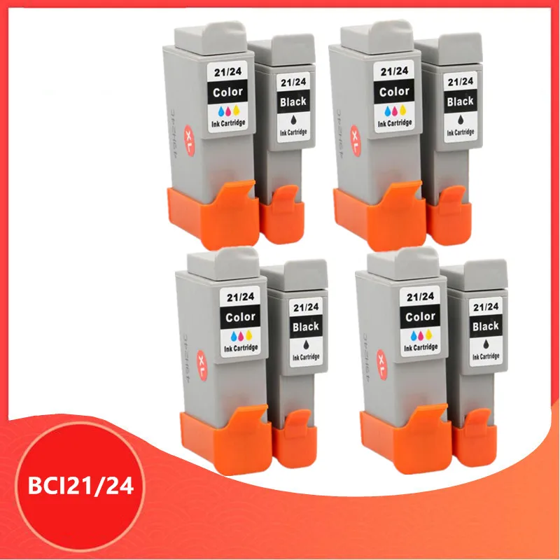 Cartuccia A Getto D'Inchiostro Bci21 21 Bci24 24 Compatibile Per Stampanti Canon Inchiostro Pixma Ip1000 Ip1500 Ip2000 Mp110 Mp130 Cartucce Per Stampa