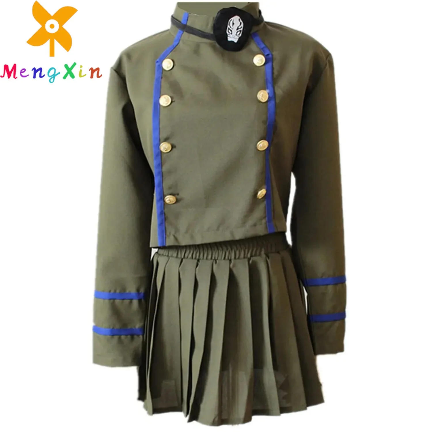 Mengxin Anime Katekyo Hitman Reborn Cosplay Costume Kokuyo School Chrome Dokuro Girl School Uniform Abbigliamento Casual
