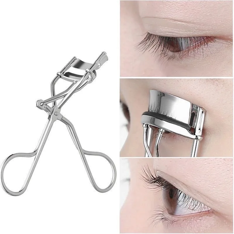Bigodino Per Ciglia Argento Estensione Per Ciglia In Acciaio Inossidabile Occhi Make Up Ciglia Arricciate Bellezza Cosmetica Accessori Per Il Trucco D