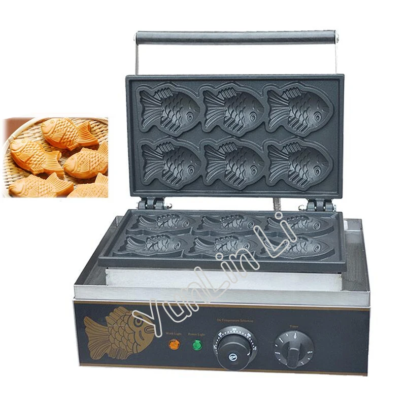 Waffle Maker Snack Mini Taiyaki Maker Macchina Per Waffle A Forma Di Pesce Macchina Da Forno Elettrica Attrezzatura Per Snack Elettrotermici