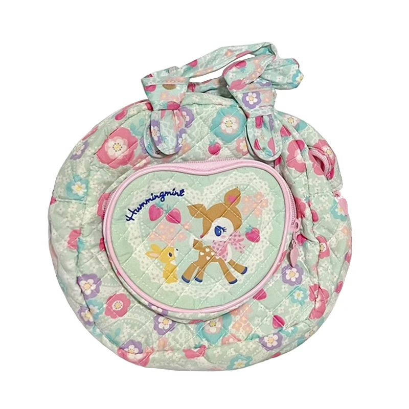 Hummingmint Fuln Deer Cute Hand Bags Borse Rotonde Per Le Donne Fiori Kawaii Small Toto Bags