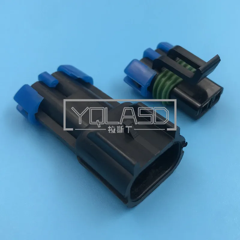 1 Set 2 Vie Weather Pack Impermeabile Presa Per Ventola Di Avviamento Per Auto Presa Per Cablaggio Per Auto 15300027 15300002