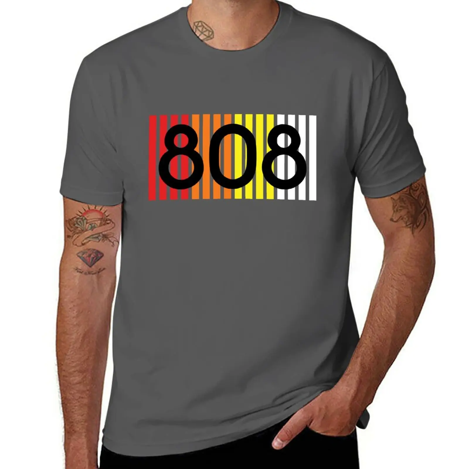 Roland 808 - 2 T-Shirt Summer Top Sweat Summer Top Shirts Graphic Tees T-Shirt Da Uomo