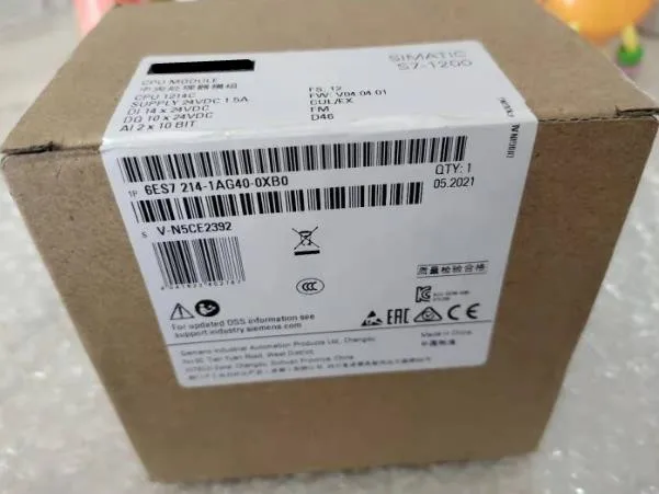 Nuovo Originale 6Es7 214-1Ag40-0Xb0 6Es7 214-1Ag40-0Xb0 S7-1200 1214C Plc Modulo