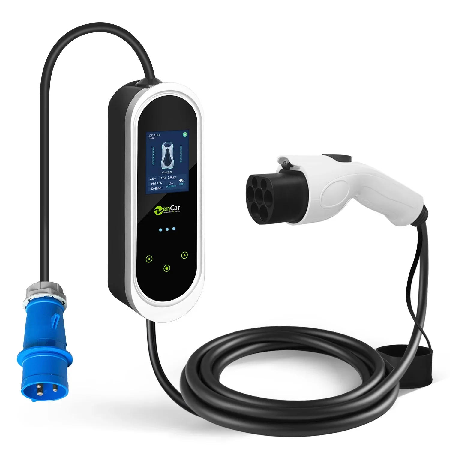 Modello E-Pro Zencar Evse 32A 7Kw Gbt Ev Charger Ac Home Fast Mini Wallbox Ev Charger Per Veicoli Elettrici