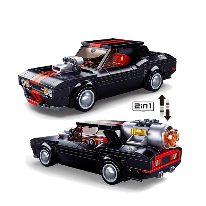 Speed Champions 1960S Ford Mustang Gt Muscle Car Figures Building Blocks 10265 Classic Sports Vehicle Model Bricks Moc Kid Toys