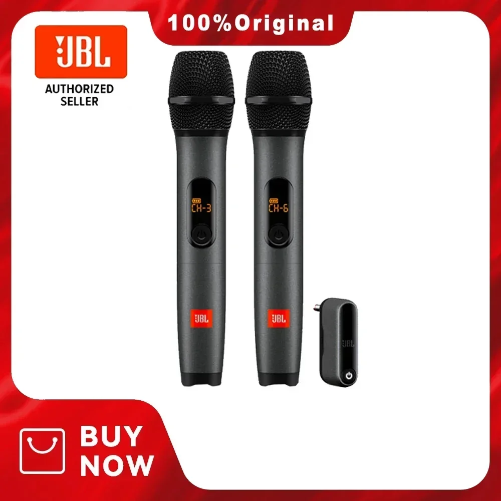 100% Originale Jbl Da Uno A Due Microfono Wireless Microfono Uhf Trasmettitore A Doppio Canale Home Ktv Stage Dj