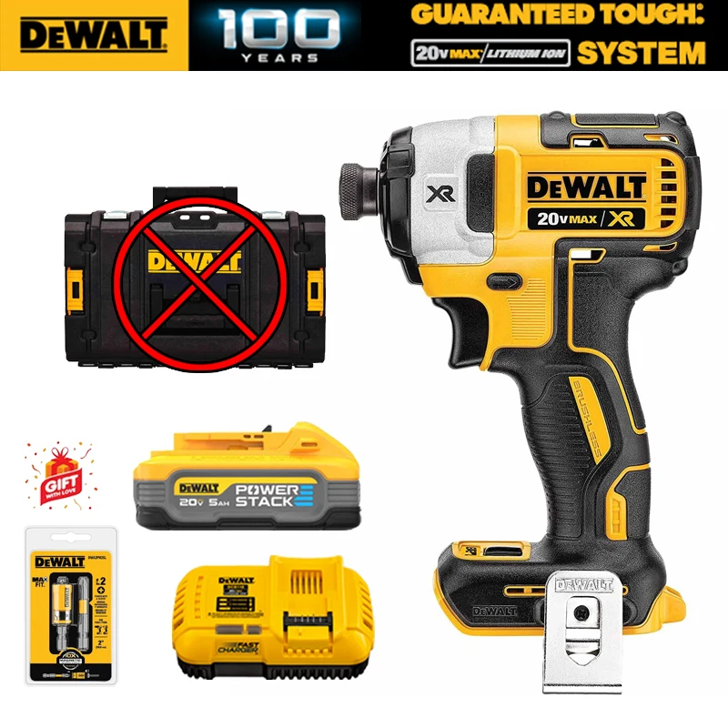 Kit Driver Compatto Cordless Dewalt Dcf887 18V Con Batteria Al Litio Da 20V Motore Brushless Trapano A Percussione A 3 Velocità Utensili Elettrici Dcb