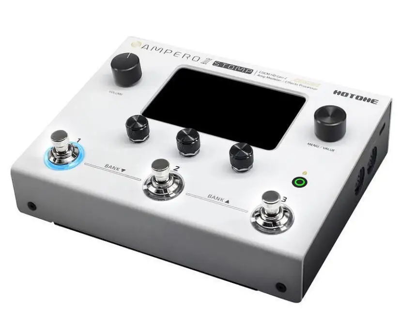 Hotone Amplificatore Ii Chitarra Bass Amp Modellazione Armadi Ir Simulazione Pedale Multi-Effetti Midi I/O Stereo Otg Interfaccia Audio Usb