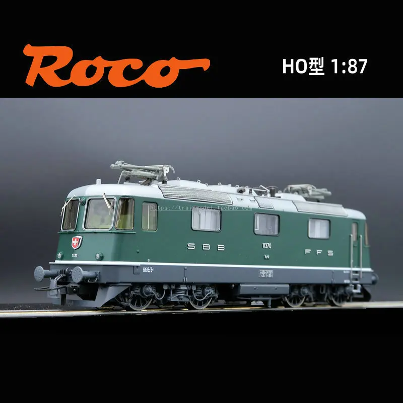 Roco Train Model 1/87 72418 Single Ae4/4 Electric Swiss Face Sbb Dc Version Green Train Model