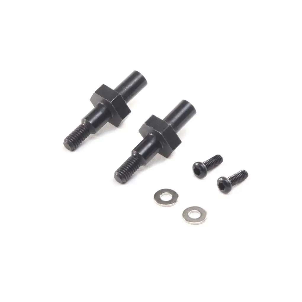 Rcgobow Asse Ruota Rinforzato In Acciaio Rc Upgrade Part Asse Ruota Rc Per Asse Ruota Rc 1/16 Losi Mini-B Mini-T Rc Parte Auto Nera