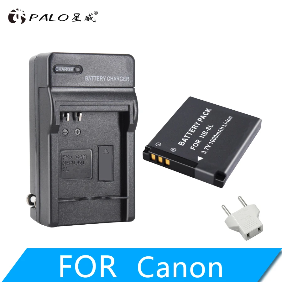 Palo Batteria Per Canon Nb-8L Nb8L Nb 8L Li-Ion Batteria Per Canon Powershot A3300 A3200 A3100 A2200 A1200 È Batterie Per Foto/Videocamera Pacchetto
