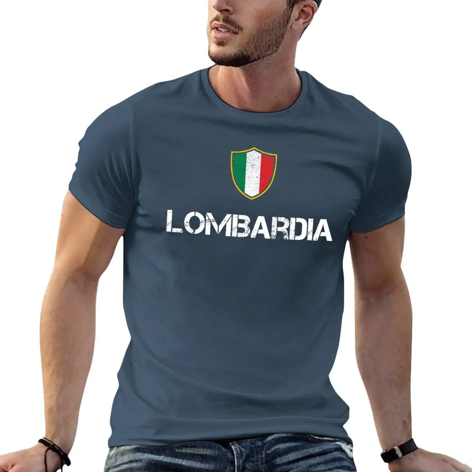 Lombardia Italia Lombardia Roots T-Shirt Kawaii Clothes Abbigliamento Estetico Magliette Da Uomo