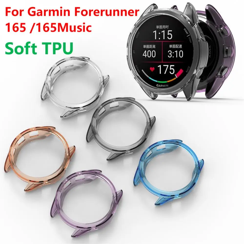Custodia Protettiva Per Garmin Forerunner 165 /165 Music Samrt Watch Strap Tpu Cover Accessori Paraurti 165 M
