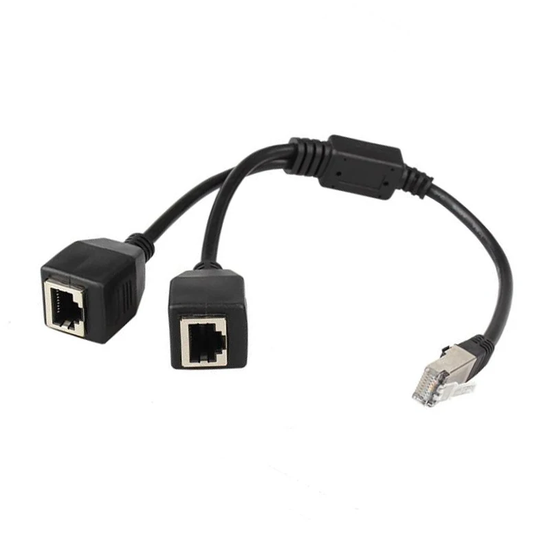 Cavo Splitter Ethernet Rj45, Cavo Connettore Ethernet Da 1 Maschio A 2 Femmina Adatto Cat5, Adattatore Presa Ethernet Lan Cat6