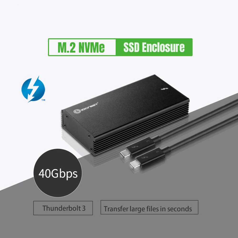 Thunderbolt 3 Nvme Ssd Enclosure Ssd Caso Thunderbolt 3 40Gb A Nvme M.2 Ssd Enclosure Caso Di Hard Disk Box Per Il Computer Portatile Del Pc Desktop