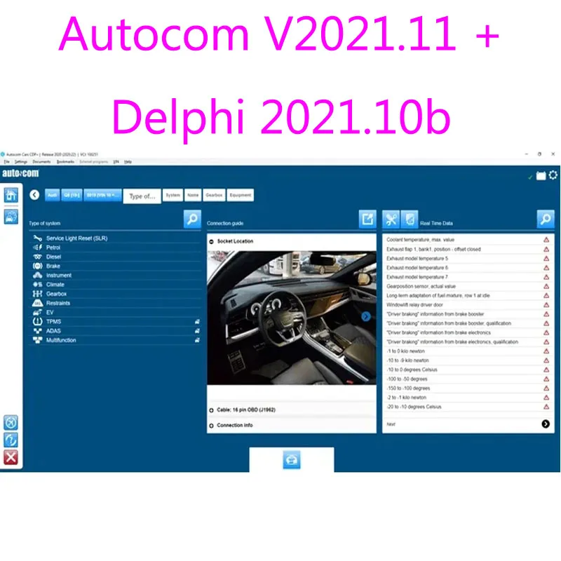 2024 Ultimo Aggiornamento Autocoms 2021.11 + Delphis 2021.10B Con Keygen Delphis Ds 150 Strumenti Diagnostici Per Auto Supportano L'Installazione Grat