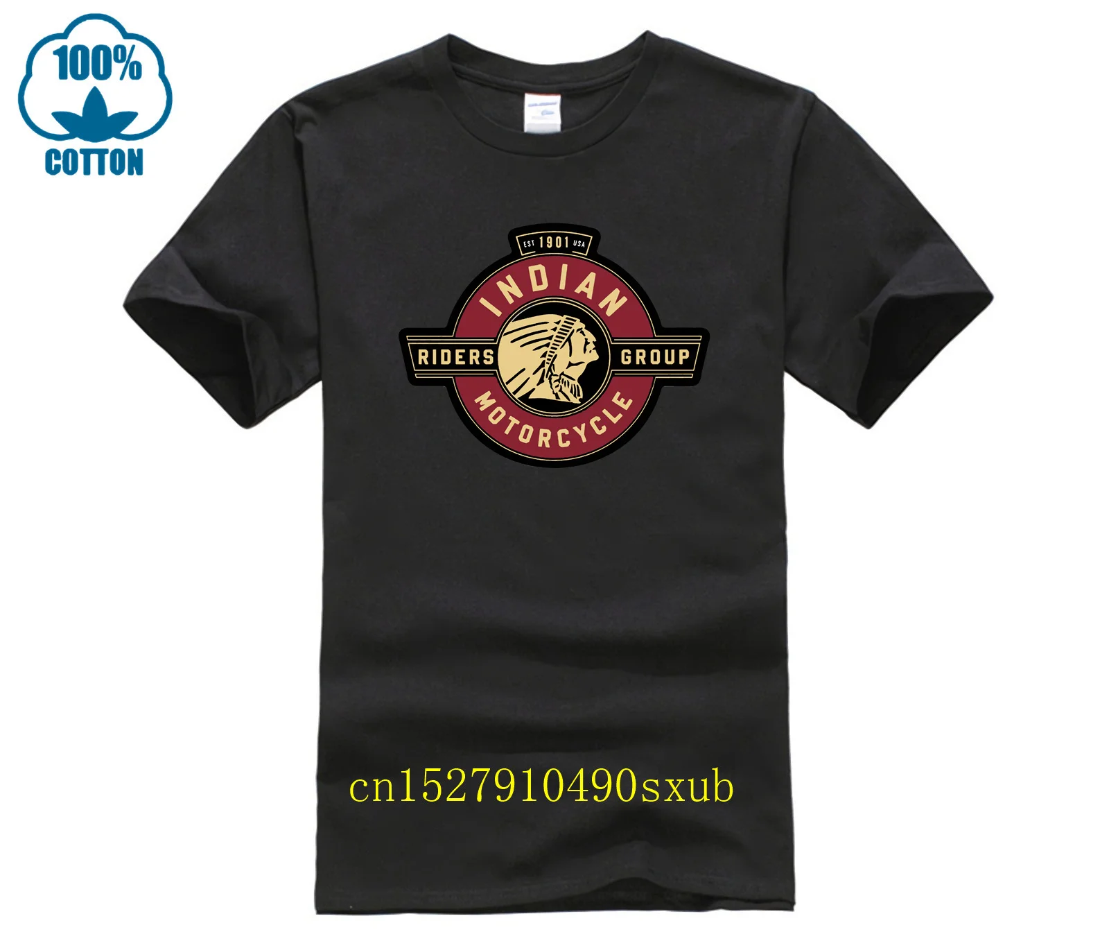 Uomo Donna Black Friday Indian Vintage Motorcycles T Shirt Racing Cotton Abbigliamento T-Shirt Manica Corta T-Shirt Classiche