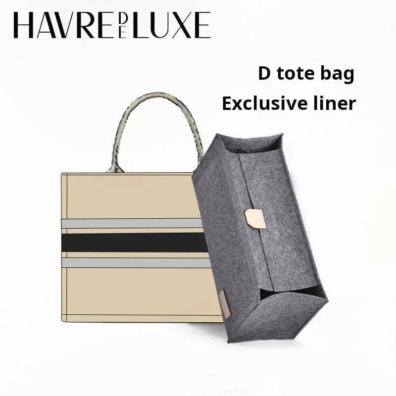 Havredeluxe Bag Inselt Per Dior Dior Tote Bag Liner Booktote Medium Make Up Storage Bag Organizer Con Accessori