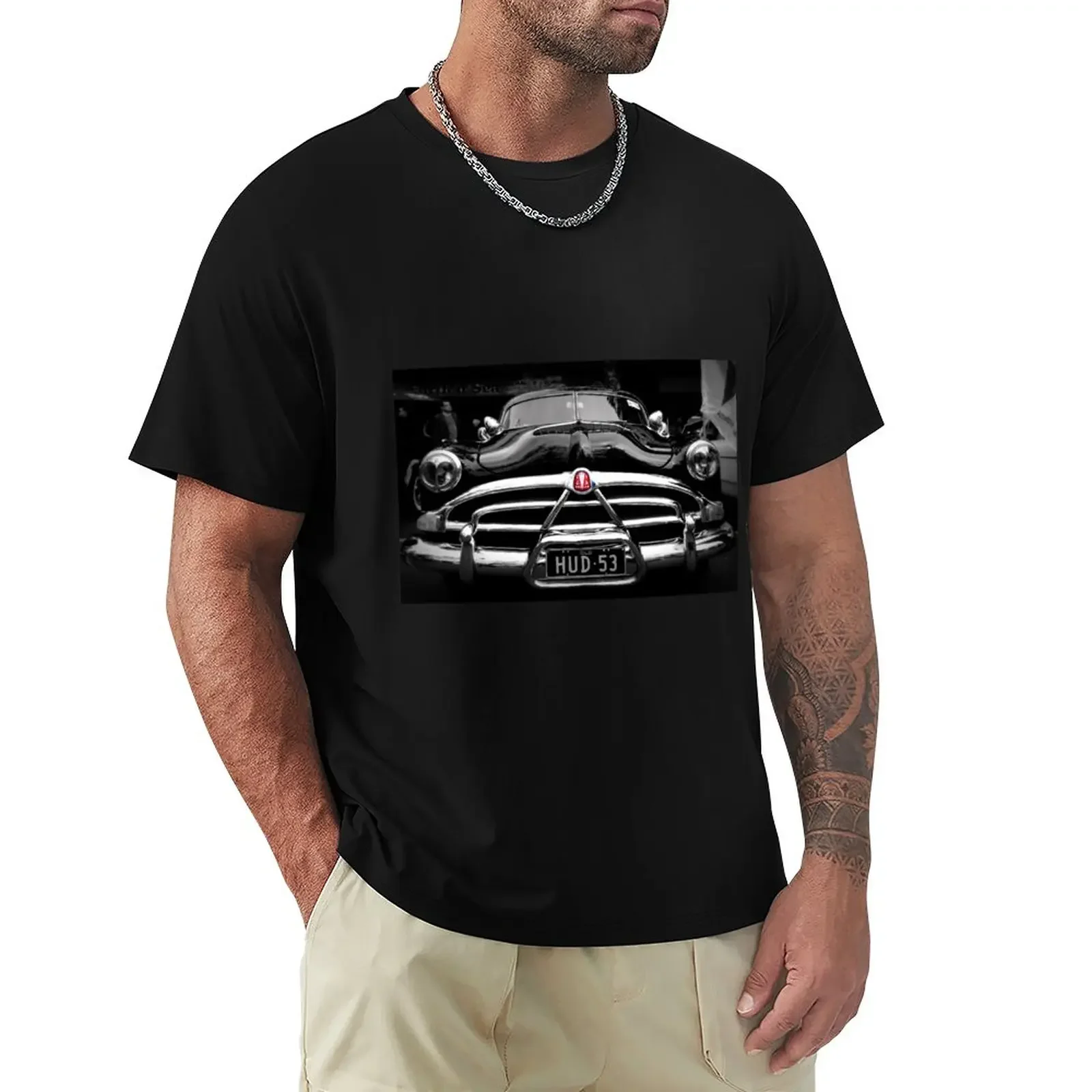 T-Shirt Vintage Car - Hudson Hornet Top Magliette Estive Per Uomo