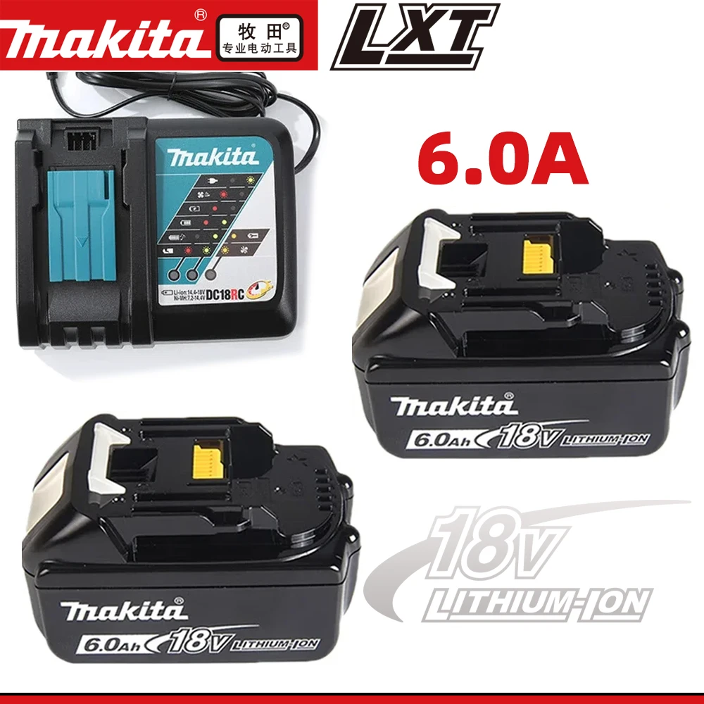 100% Batteria Originale/Originale Makita 18V Bl1850B Bl1850 Bl1860 Bl 1860 Bl1830 Bl1815 Bl1840 Lxt400 6.0Ah Per Trapano Makita Tools