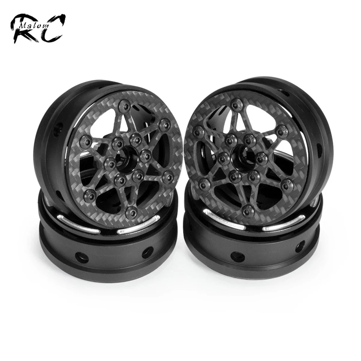 1.9 Ruote Beadlock In Fibra Di Carbonio Cerchio Per 1/10 Rc Crawler Rock Bouncer Capra Scx10 Element Enduro Tf2 Gen8 Vs4-10 Gmade R1 Yk4102