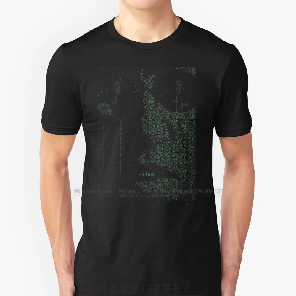 The Matrix Code T Shirt 100% Puro Cotone Matrix Blue Pill Red Pill Lawrence Fishburne Neo The Matrix