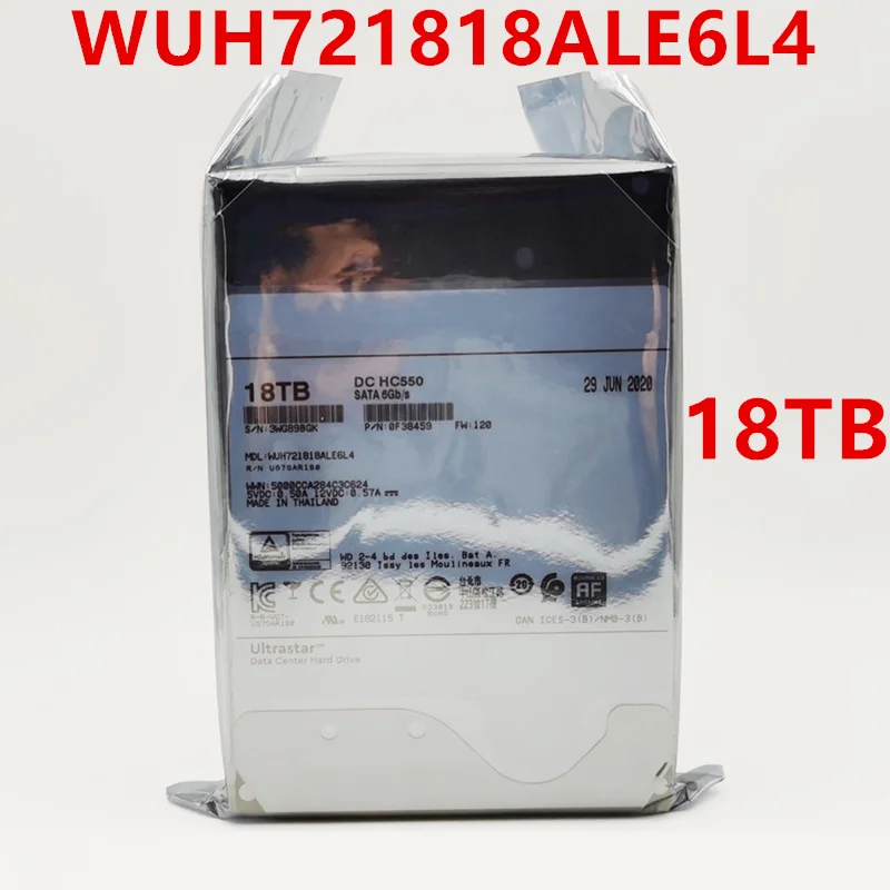 Nuovo Hdd Originale Per Wd 18Tb 3.5 "Sata 6 Gb/S 512Mb 7200Rpm Per Disco Rigido Interno Per Hdd Di Classe Enterprise Per Wuh721818Ale6L4