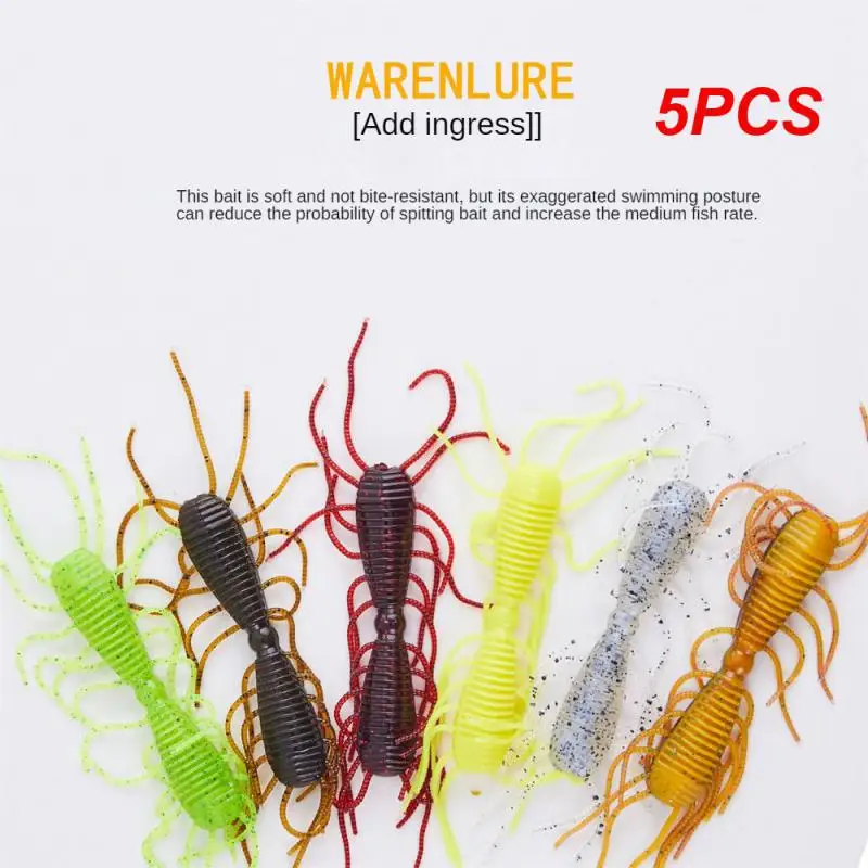 5 Pz Frogman Thunder Luminoso Bionic Bait 4 Colori Bionic Bait Polveroso Soft Bait Accessori Per La Pesca Rucian Bait Esche Da Pesca