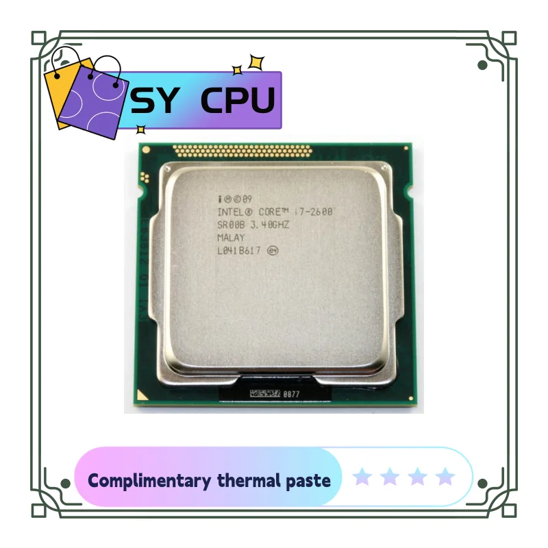 Core I7-2600 I7 2600 3.4Ghz Cpu 8M Lga1155 95W Desktop Quad-Core