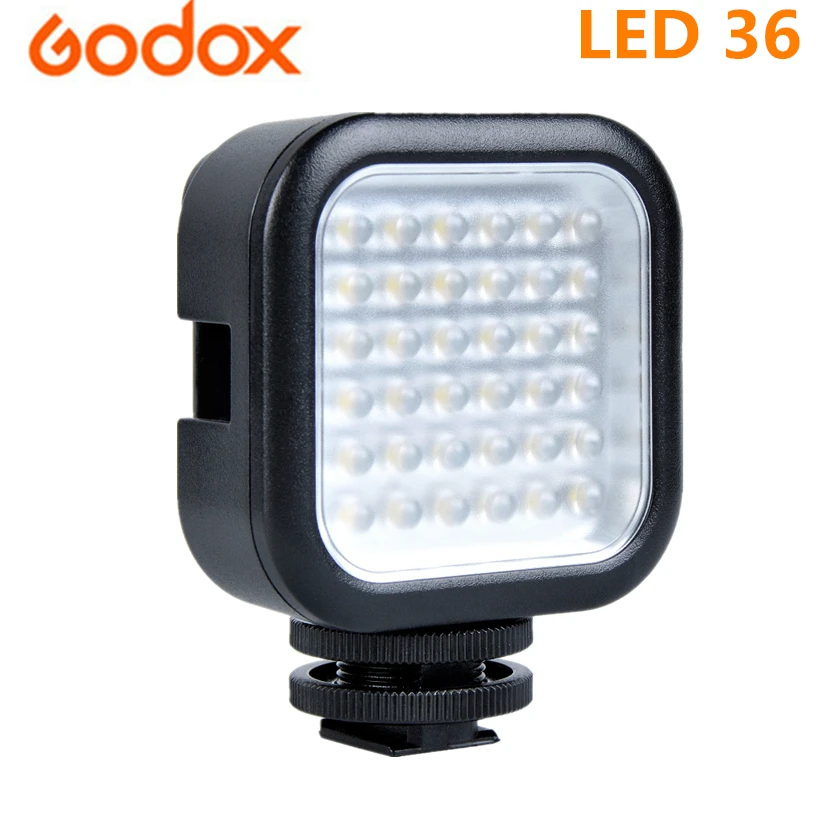 Godox Led-36 Fotografiche Di Illuminazione Ha Condotto La Lampada Della Luce Per La Macchina Fotografica Digitale Videocamera Dv Dsrl Mini Dvr 5500-65