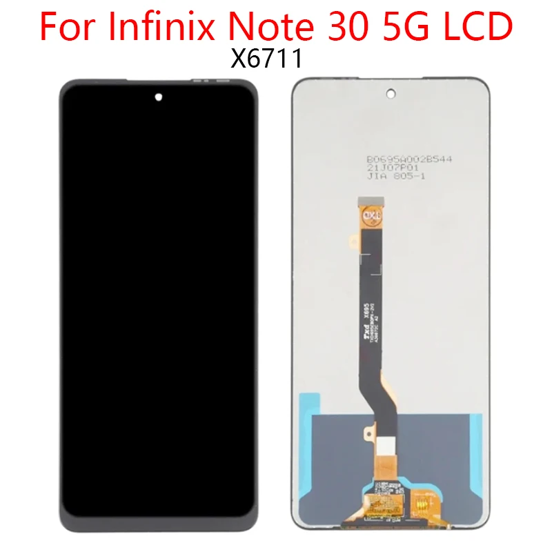 Per Infinix Note 30 5G X6711 Display Lcd Touch Screen Digitizer Assembly Per Infinix Note 30 5G Lcd