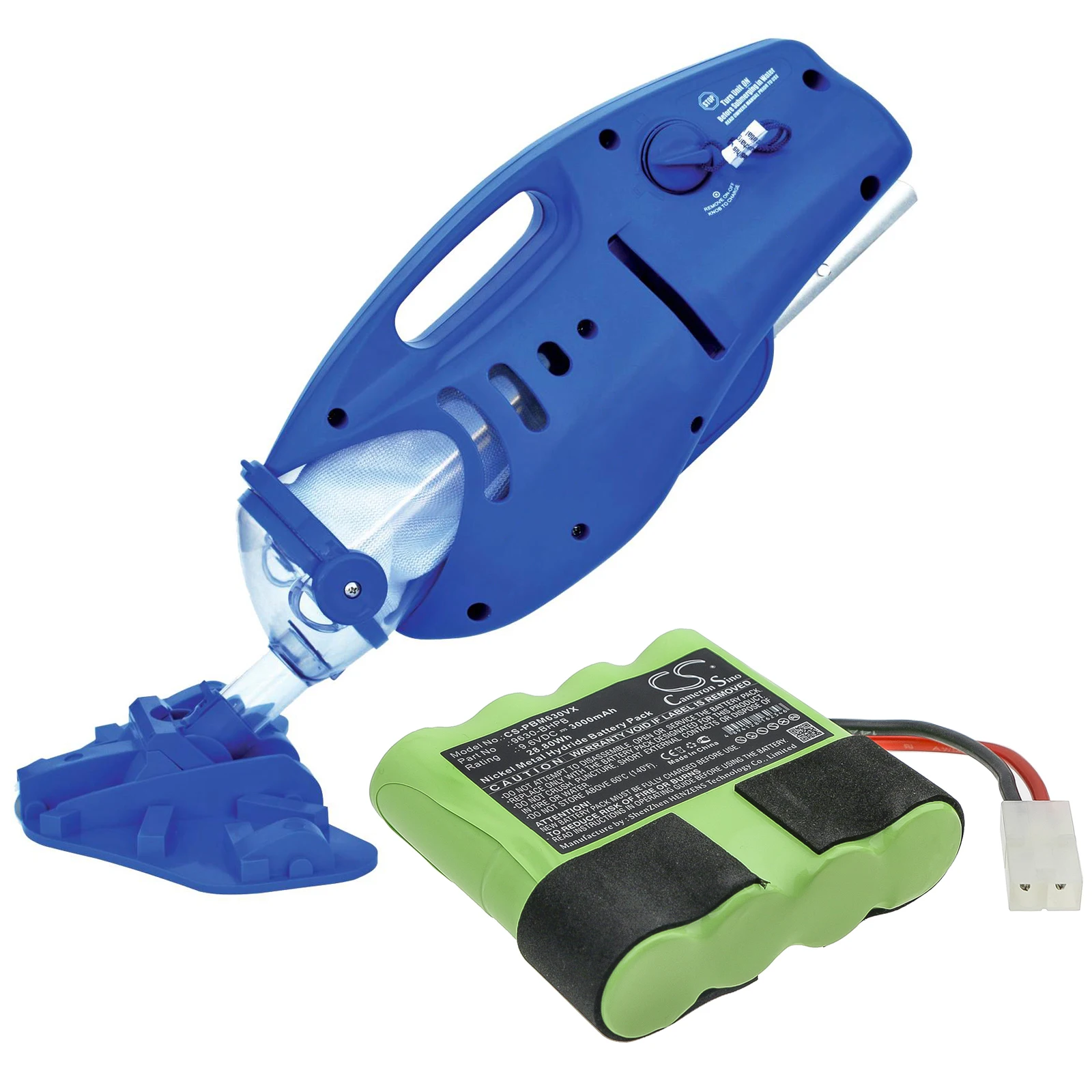 Greenbattery 3000Mah 28.80Wh 9.6V Batteria Per Vuoto 9630-Bhpb Per Water Tech Pool Blaster Max Cg