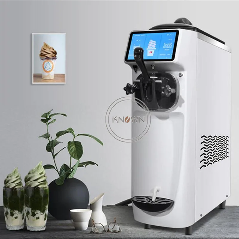 Counter Top Long Life Small Soft Ice Cream Make Machine Commercial Home Table Ice Cream Maker 220V Con 1 Sapore