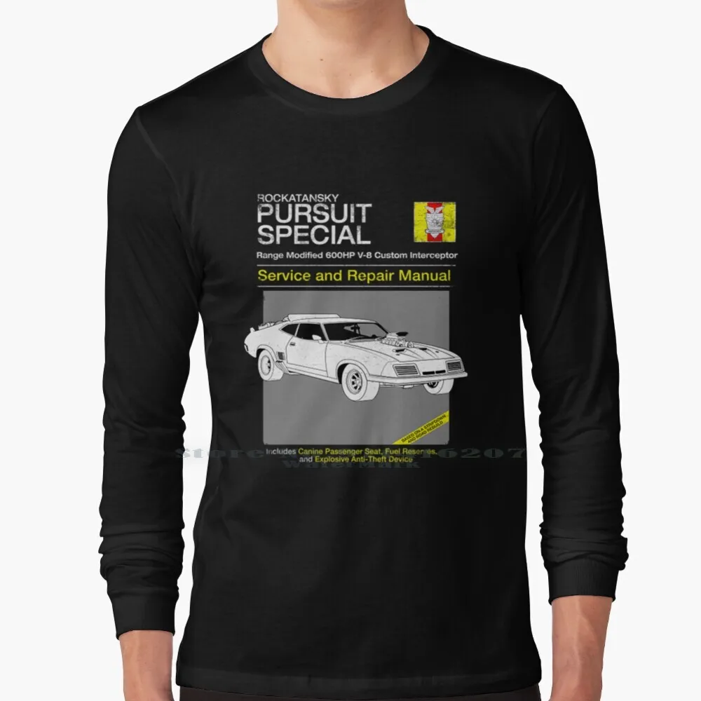 Mad Max V - 8 Interceptor Service And Repair Maglietta A Maniche Lunghe Cotton Mad Max V 8 Interceptor Service And Repair Mad Max 2 Mad