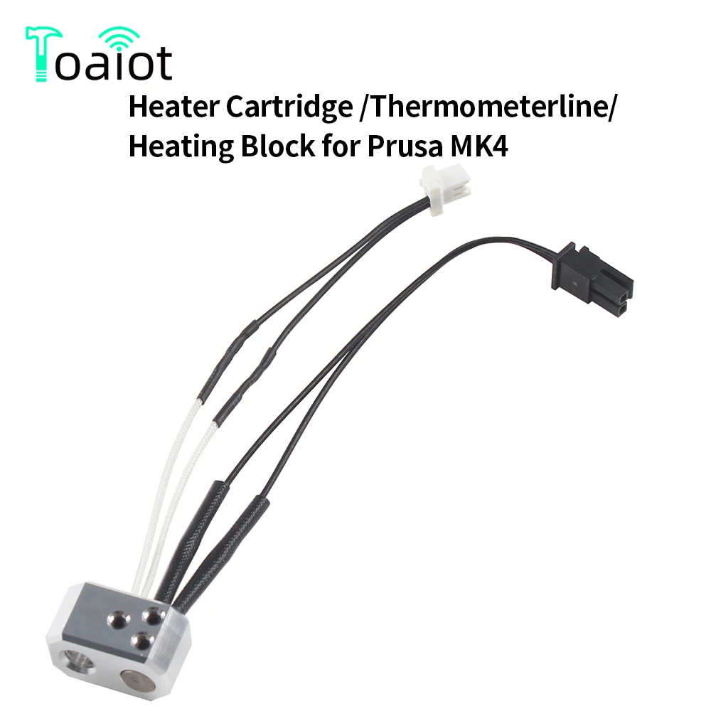 Per Prusa Mk4 Kit Blocco Di Riscaldamento Linea Termometro Termistore Cartuccia Riscaldatore Ugello 24V 40W Per Prusa Mk4 Estrusore Stampante 3D