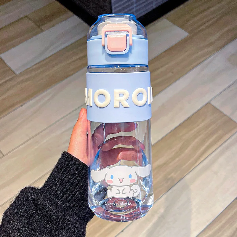 620Ml Sanrio Water Cup Cute Cinnamoroll Kuromi Melody Pochacco Cartoon Summer Portable Water Cup Bambini E Ragazze Regalo Di Festa