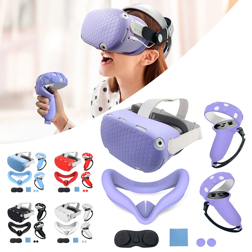 Custodia Protettiva Semplice Oculus-Quest 2 Set Completo Custodia Controller Vrs Antiscivolo Forniture Vrs