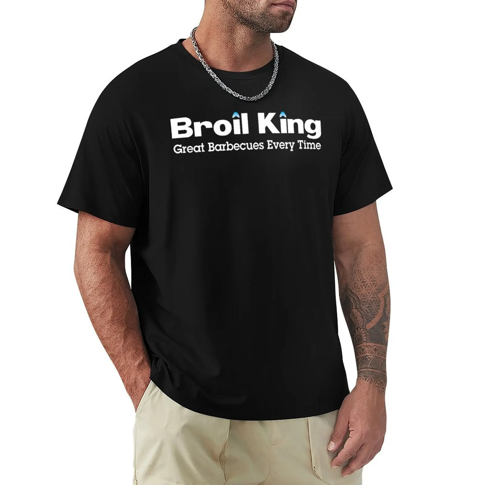 T-Shirt Broil King Abbigliamento Vintage Taglie Forti Magliette Uomo