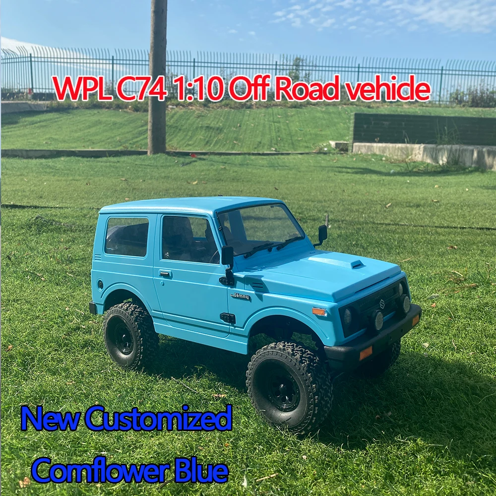 Nuovo Personalizzato Cornflower Blue Wpl C74 1:10 Jimny Warrior 2.4G Telecomando Fuoristrada Su Larga Scala Drive Climbing Car Toy