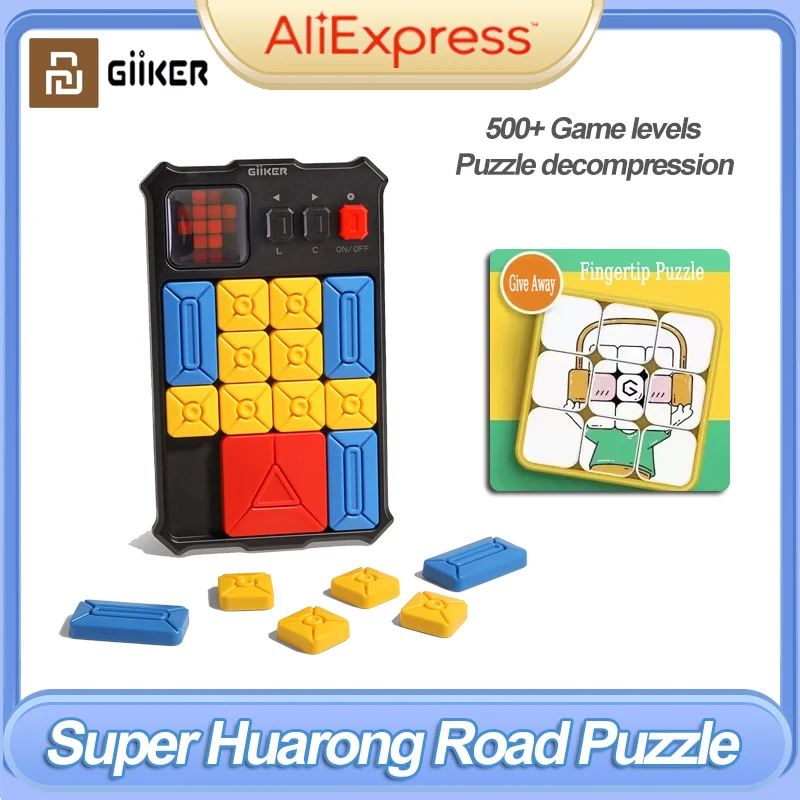 Youpin Giiker Super Slide Huarong Road Magnetic Intelligent Induction Game 500 + Livellato Up Challenge Puzzle Bambini Interattivi