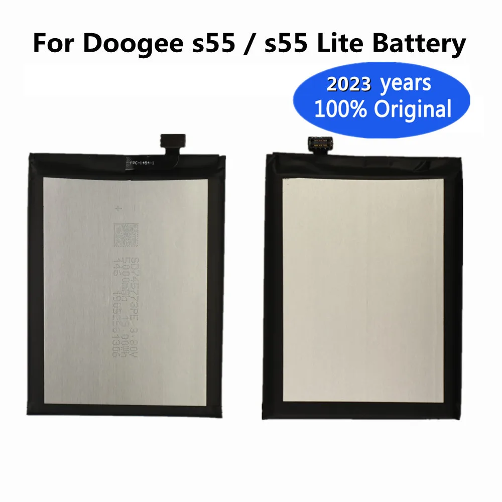 2023 Anni 100% Batteria Originale 5500Mah Doogee Per Batterie Di Ricambio Di Alta Qualità Per Smartphone Doogee S55 / S55 Lite
