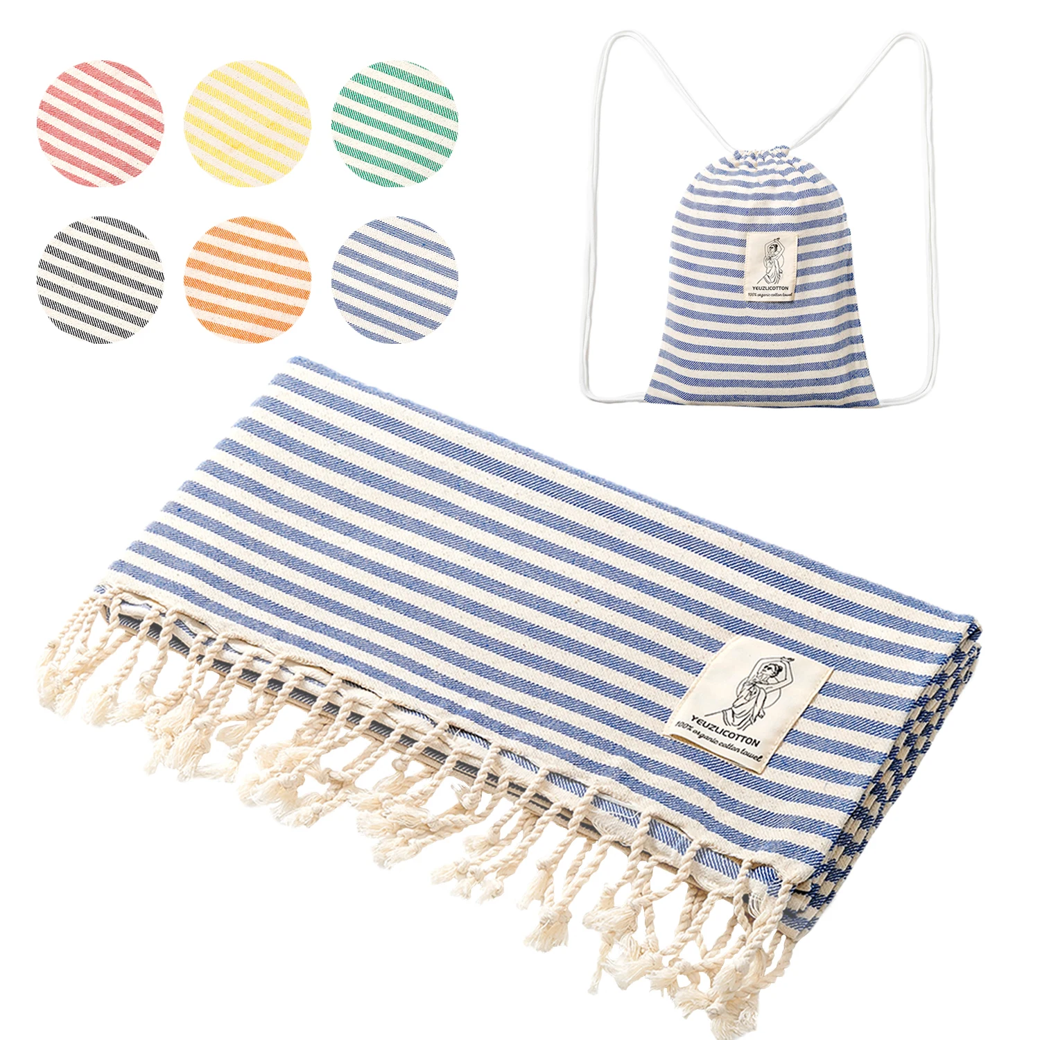 Muslimhot Sale Luxury Striped Nappa 100% Cotone Sauna Spa Asciugamano Da Bagno Per La Casa 100*180Cm Viaggio Turco Grande Telo Mare