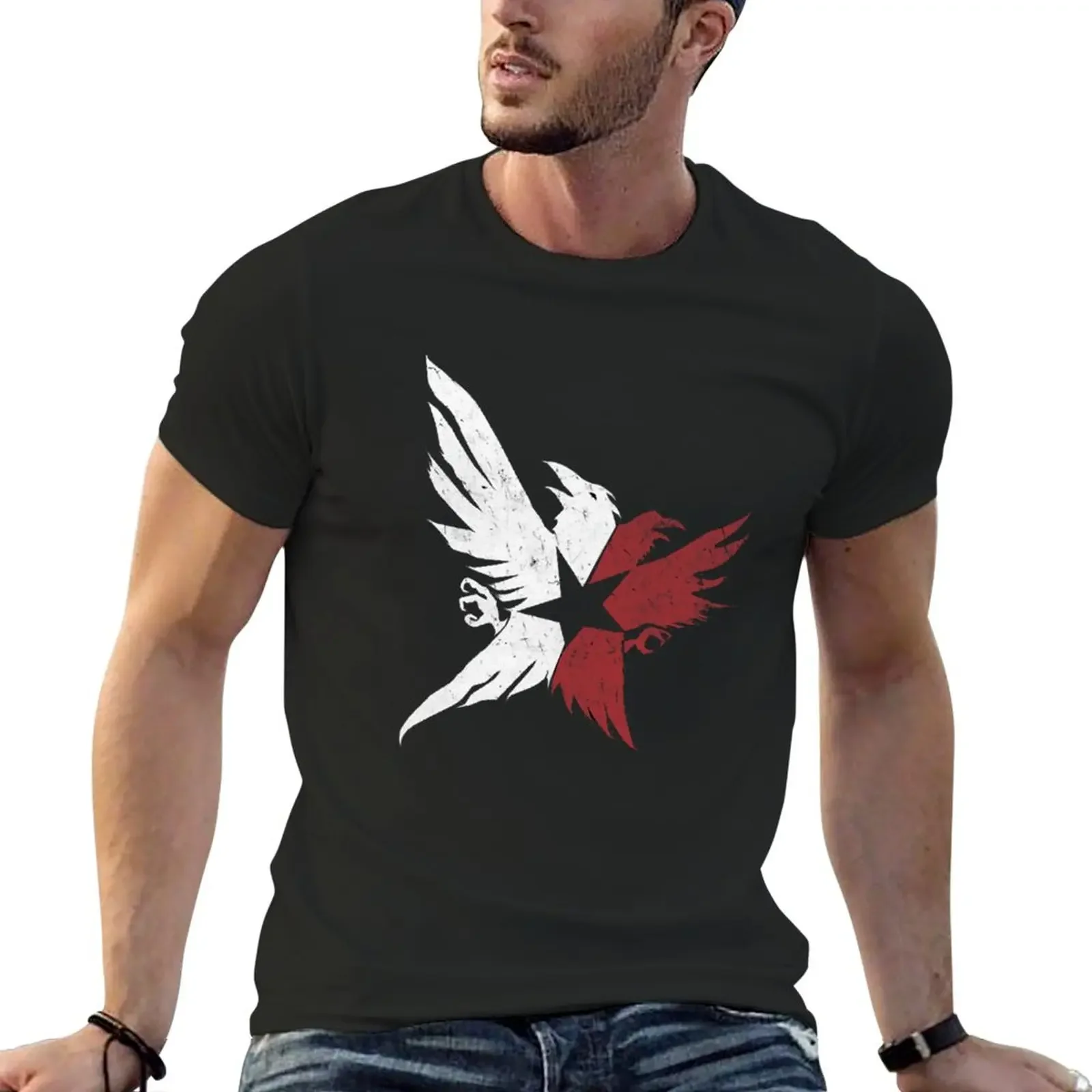 Infamous Second Son Eagles T-Shirt Ragazzi Animal Print Kawaii Clothes T Shirt Uomo
